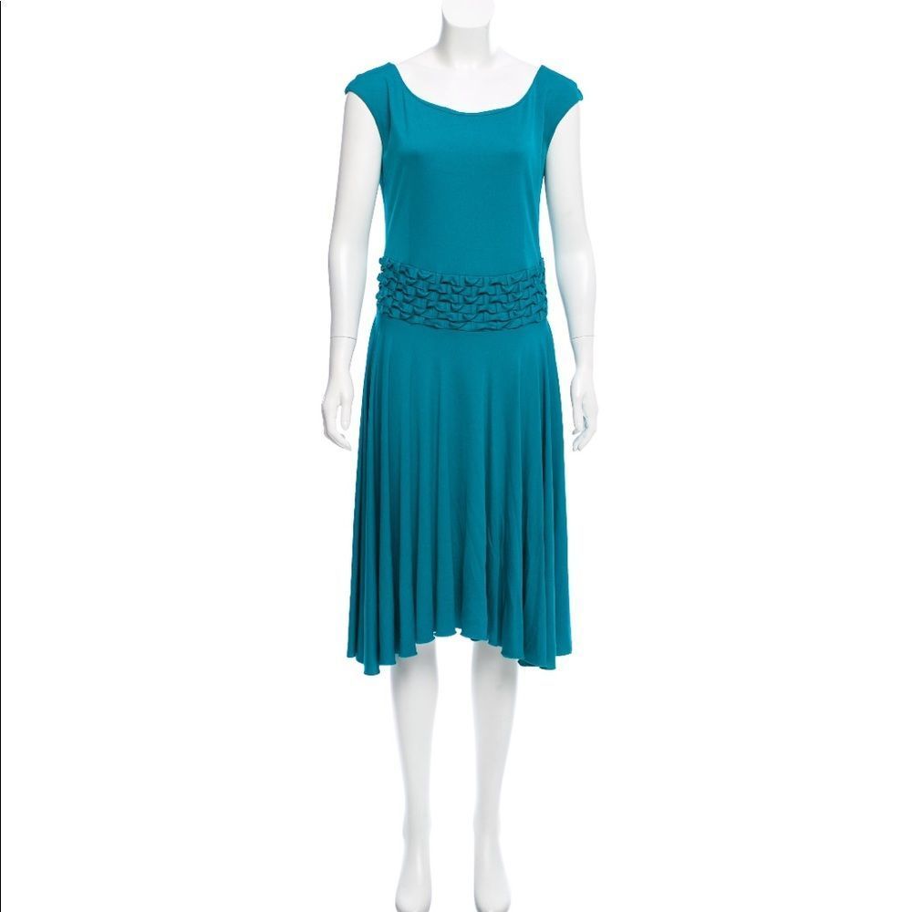 Yves Saint Laurent Teal Dress